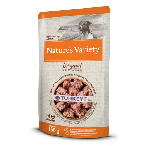 NATURES VARIETY ORIGINAL MINI POUCH TURKEY 8X150 GR NATURES VARIETY ORIGINAL MINI POUCH TURKEY 8X150 GR