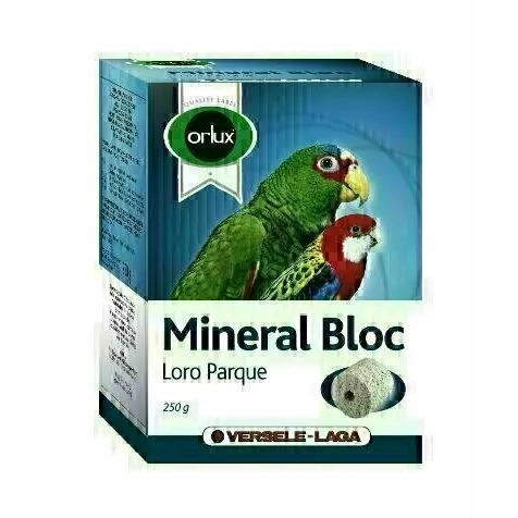 ORLUX MINERAAL BLOK GROTE PARKIET 400 GR ORLUX MINERAAL BLOK GROTE PARKIET 400 GR