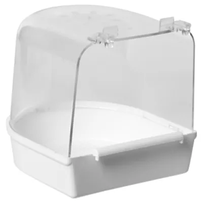 VOGELBAD GROOT MODEL WIT 13X13X12 CM VOGELBAD GROOT MODEL WIT 13X13X12 CM