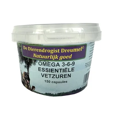 DIERENDROGIST OMEGA 3-6-9 VETZUREN CAPSULES 150 ST DIERENDROGIST OMEGA 3-6-9 VETZUREN CAPSULES 150 ST