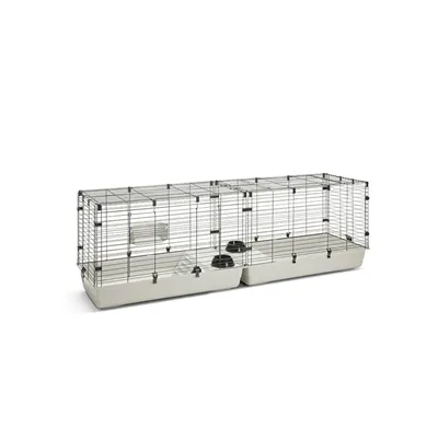 SAVIC CLUBIX 200 KNAAGDIERKOOI ZWART / LICHTGRIJS 200X50X63,5 CM SAVIC CLUBIX 200 KNAAGDIERKOOI ZWART / LICHTGRIJS 200X50X63,5 CM