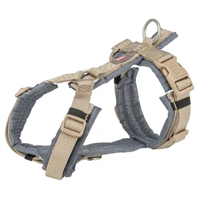 TRIXIE HONDENTUIG PREMIUM TREKKING ZAND TAUPE / GRAFIET GRIJS 53-64X2 CM TRIXIE HONDENTUIG PREMIUM TREKKING ZAND TAUPE / GRAFIET GRIJS 53-64X2 CM