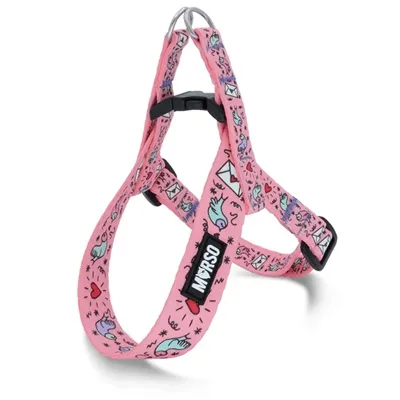 MORSO MINI HONDENTUIG VERSTELBAAR GERECYCLED SWEET TWEET ROZE 32-41X2,5 CM MORSO MINI HONDENTUIG VERSTELBAAR GERECYCLED SWEET TWEET ROZE 32-41X2,5 CM