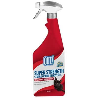 OUT! SUPER STRENGHT STAIN & ODOUR REMOVER 500 ML OUT! SUPER STRENGHT STAIN & ODOUR REMOVER 500 ML