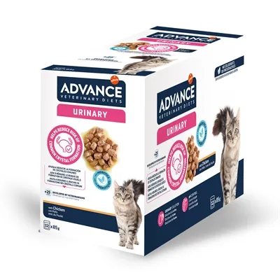 ADVANCE VETERINARY DIET CAT URINARY URINEWEGEN 12X85 GR ADVANCE VETERINARY DIET CAT URINARY URINEWEGEN 12X85 GR