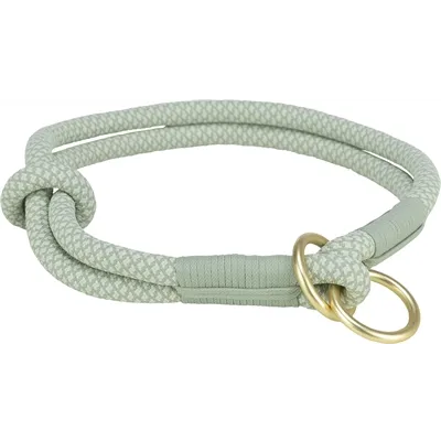 TRIXIE HALSBAND HOND SOFT HALF-SLIP SALIEGROEN / MINT 40X1 CM TRIXIE HALSBAND HOND SOFT HALF-SLIP SALIEGROEN / MINT 40X1 CM