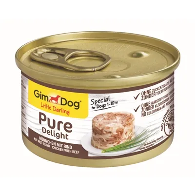 GIMDOG LITTLE DARLING PURE DELIGHT KIP / RUND 12X85 GR GIMDOG LITTLE DARLING PURE DELIGHT KIP / RUND 12X85 GR