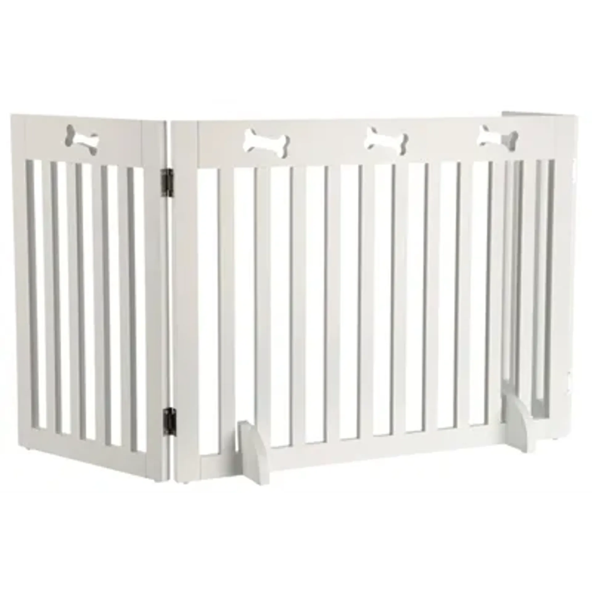 TRIXIE HONDENHEK AFSLUITHEK WIT 3 PANELEN 82-124X61 CM