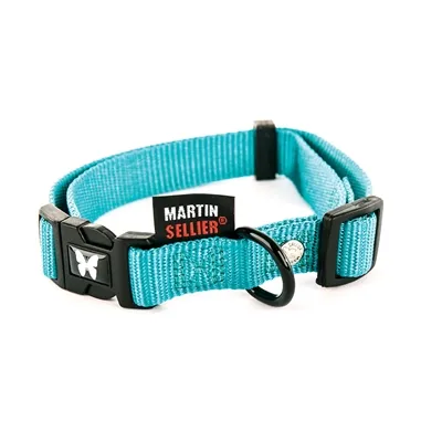 MARTIN HALSBAND VERSTELBAAR NYLON TURQUOISE 45-65X2,5 CM MARTIN HALSBAND VERSTELBAAR NYLON TURQUOISE 45-65X2,5 CM