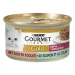 GOURMET GOLD HARTIG TORENTJE ZALM 24X85 GR GOURMET GOLD HARTIG TORENTJE ZALM 24X85 GR