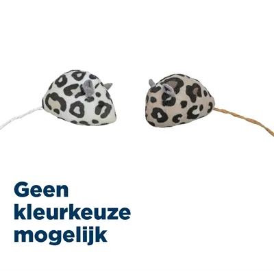 TRIXIE PLUCHE MUIS PANTERPRINT MET KATTENKRUID / CATNIP ASSORTI 5 CM 2 ST TRIXIE PLUCHE MUIS PANTERPRINT MET KATTENKRUID / CATNIP ASSORTI 5 CM 2 ST