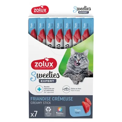 ZOLUX SWEETIES EXPERT CREAMY STICK TONIJN 7X14 GR ZOLUX SWEETIES EXPERT CREAMY STICK TONIJN 7X14 GR