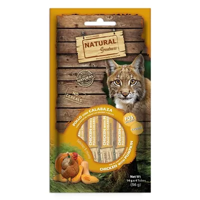 NATURAL GREATNESS CREAMY CHICKEN WITH PUMPKIN DIGEST SUPPORT 4X14 GR NATURAL GREATNESS CREAMY CHICKEN WITH PUMPKIN DIGEST SUPPORT 4X14 GR