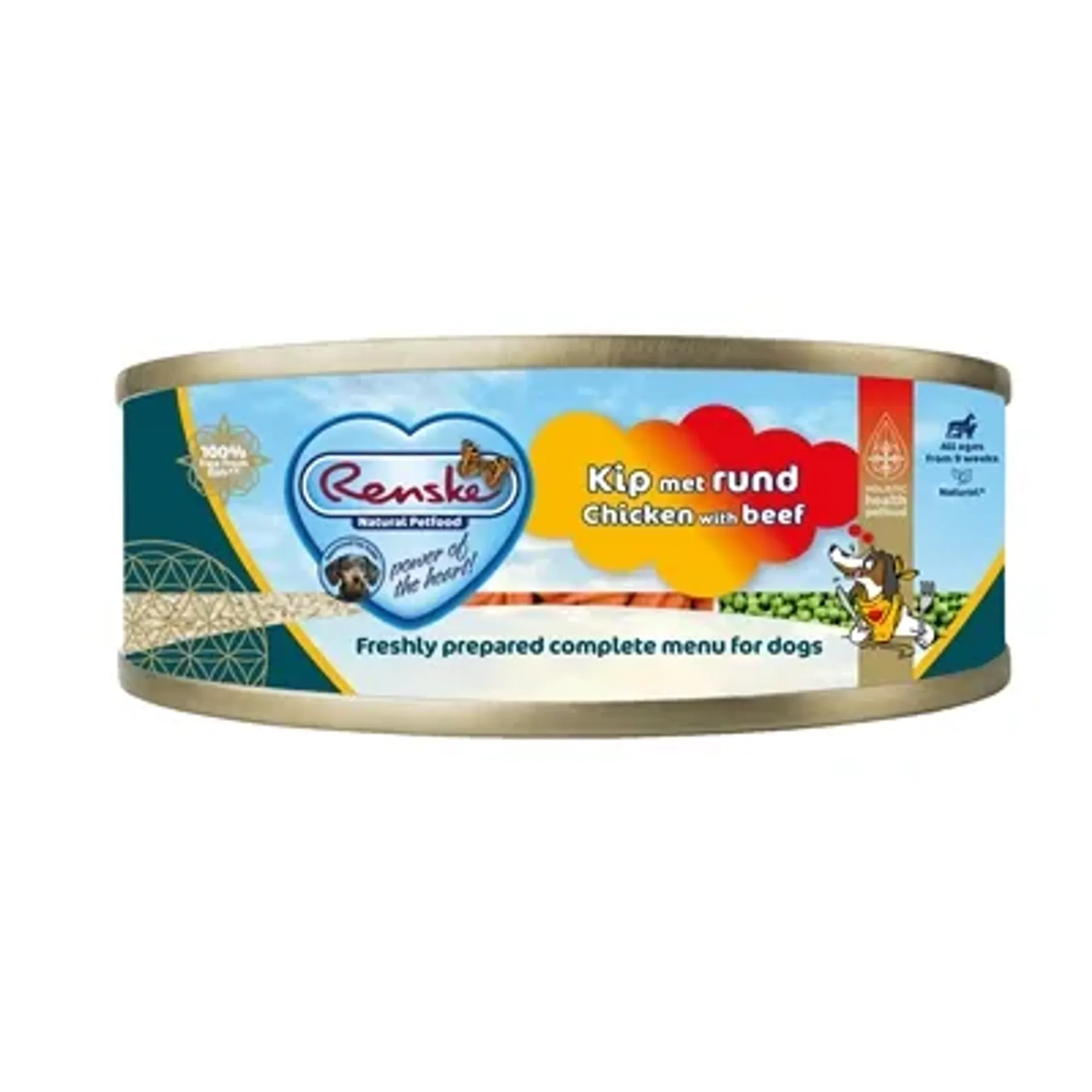 RENSKE HOND VERS VLEES KIP / RUND 24X95 GR