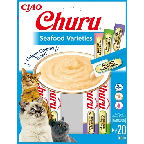 INABA CHURU MULTIPACK SEAFOOD 20X14 GR INABA CHURU MULTIPACK SEAFOOD 20X14 GR