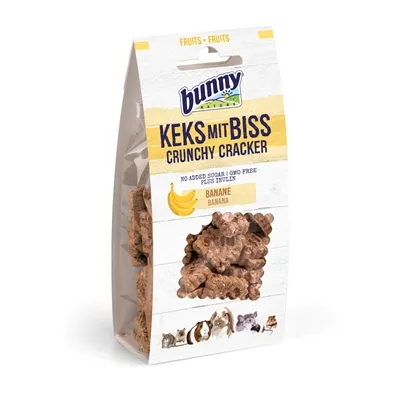 BUNNY NATURE CRUNCHY CRACKER BANAAN 50 GR BUNNY NATURE CRUNCHY CRACKER BANAAN 50 GR