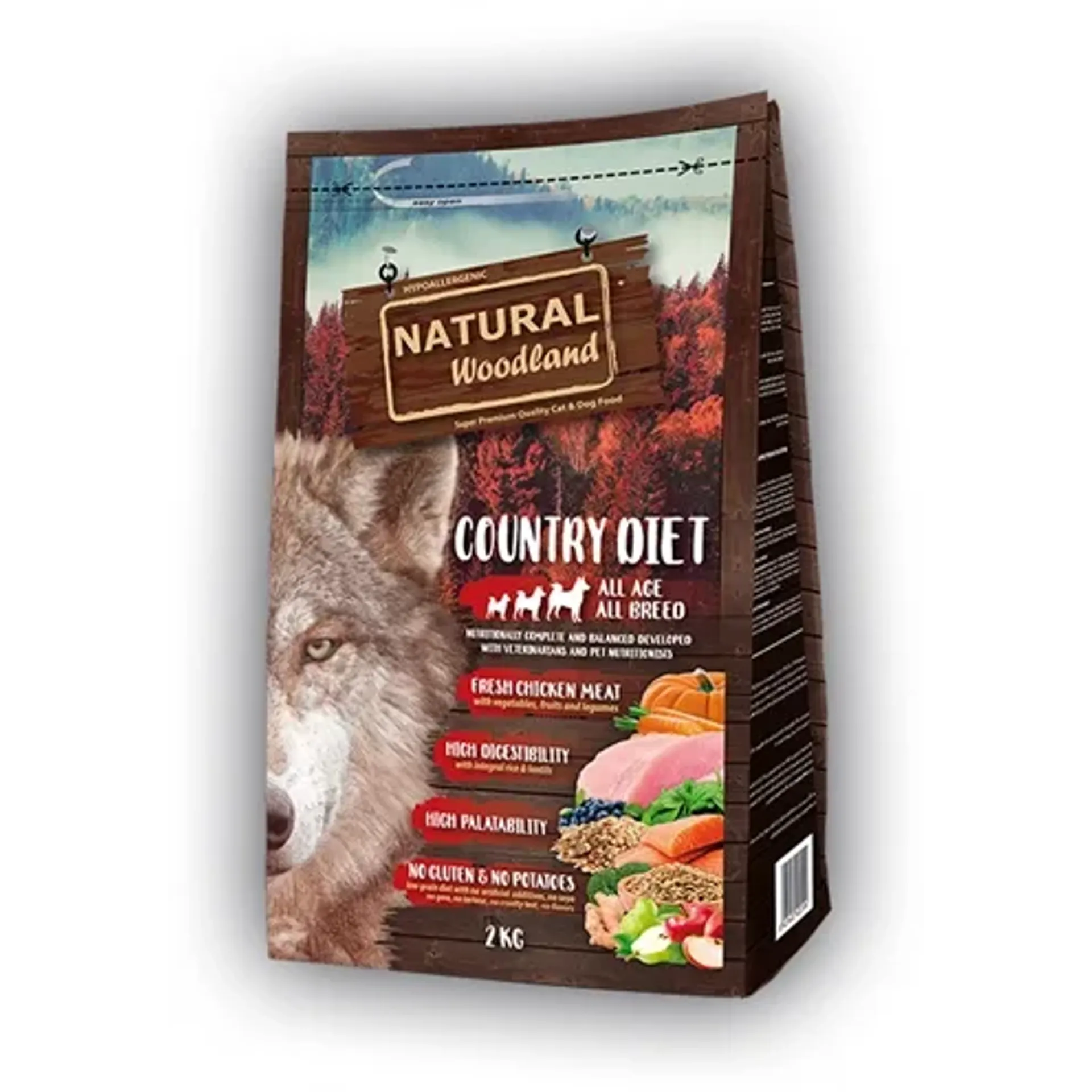 NATURAL WOODLAND COUNTRY DIET 2 KG