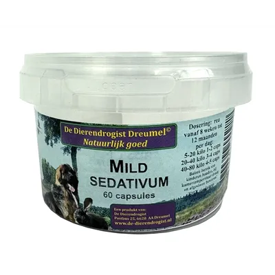 DIERENDROGIST MILD SEDATIVUM CAPSULES 60 ST DIERENDROGIST MILD SEDATIVUM CAPSULES 60 ST