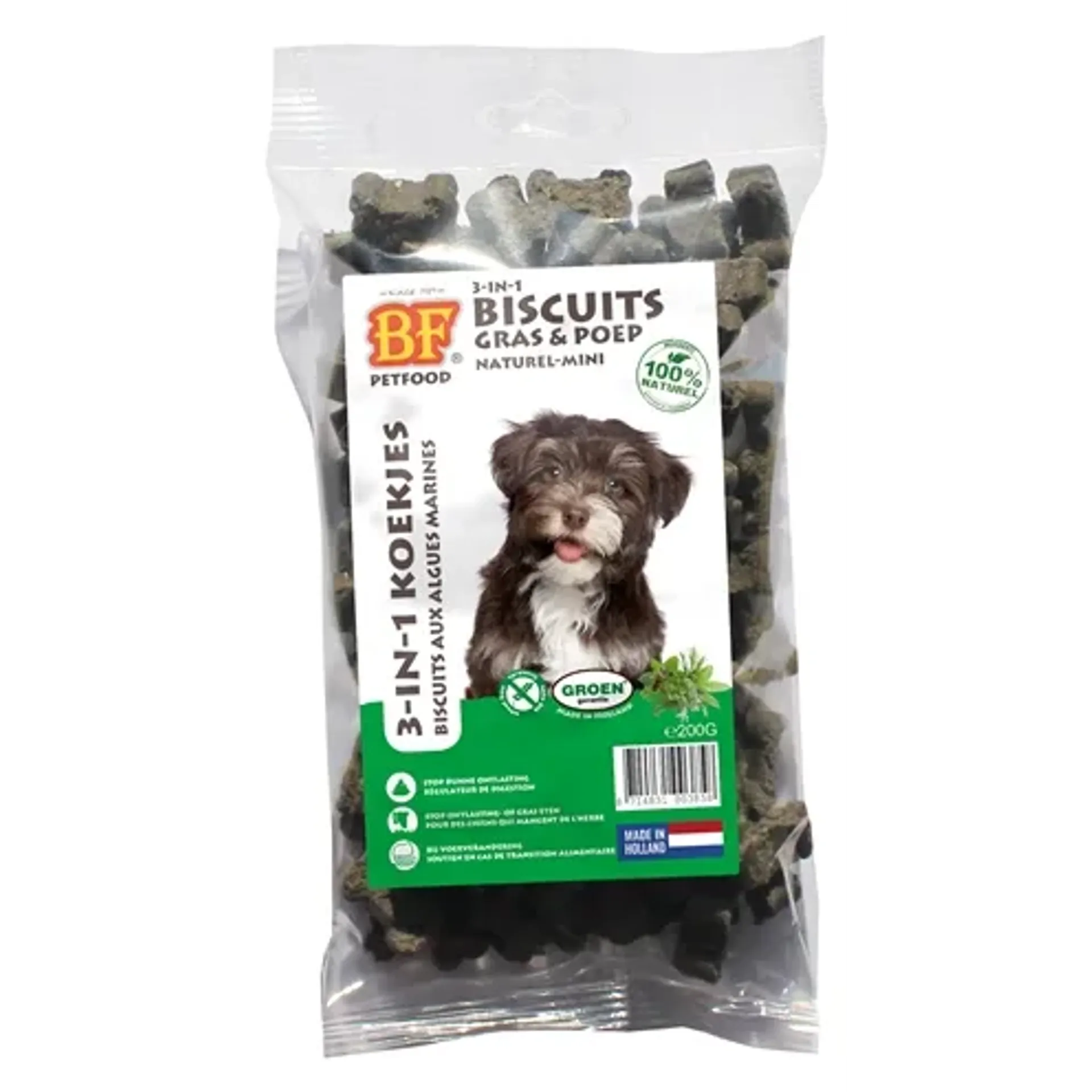 BF PETFOOD 3 IN 1 HONDENMINERALENKOEKJES KRUIDEN MINI 200 GR
