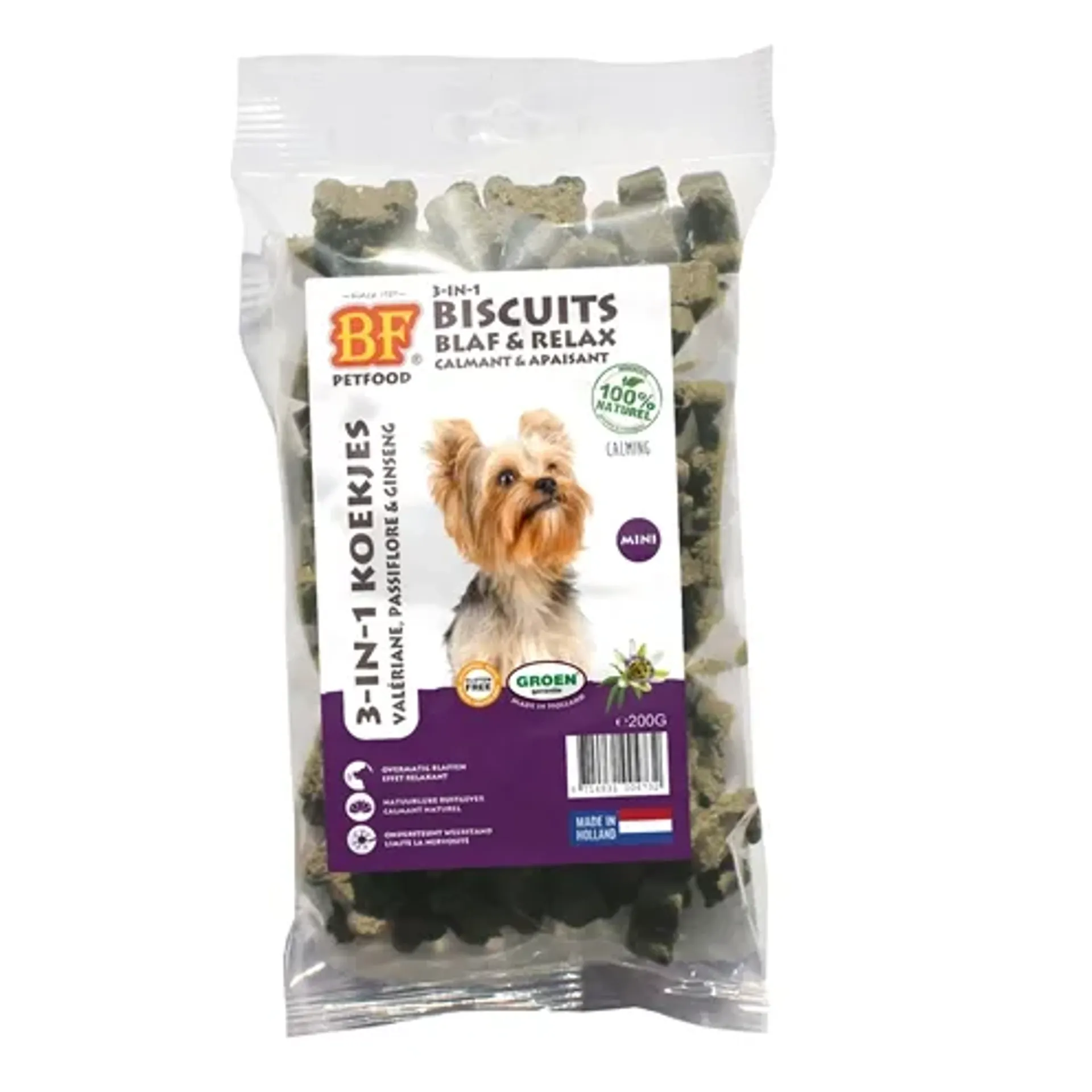 BF PETFOOD 3 IN 1 HONDENKOEKJES BLAF & RELAX MINI 200 GR
