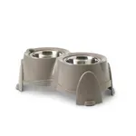 SAVIC VOERBAK ERGO FEEDER WARMGRIJS 61X35X28 CM 2X1,5 LTR SAVIC VOERBAK ERGO FEEDER WARMGRIJS 61X35X28 CM 2X1,5 LTR