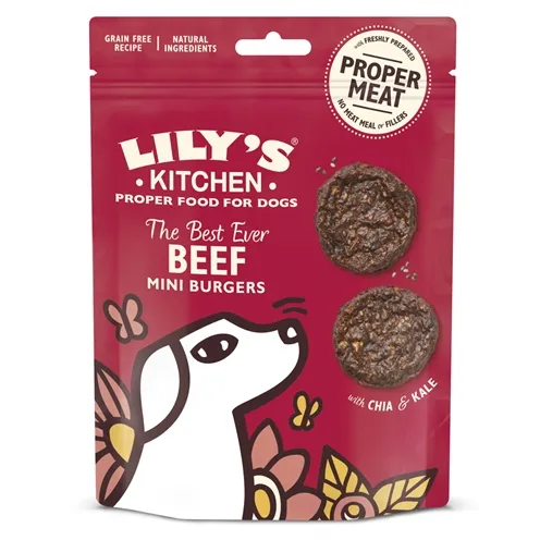 LILY’S KITCHEN DOG THE BEST EVER BEEF MINI BURGERS 70 GR LILY’S KITCHEN DOG THE BEST EVER BEEF MINI BURGERS 70 GR