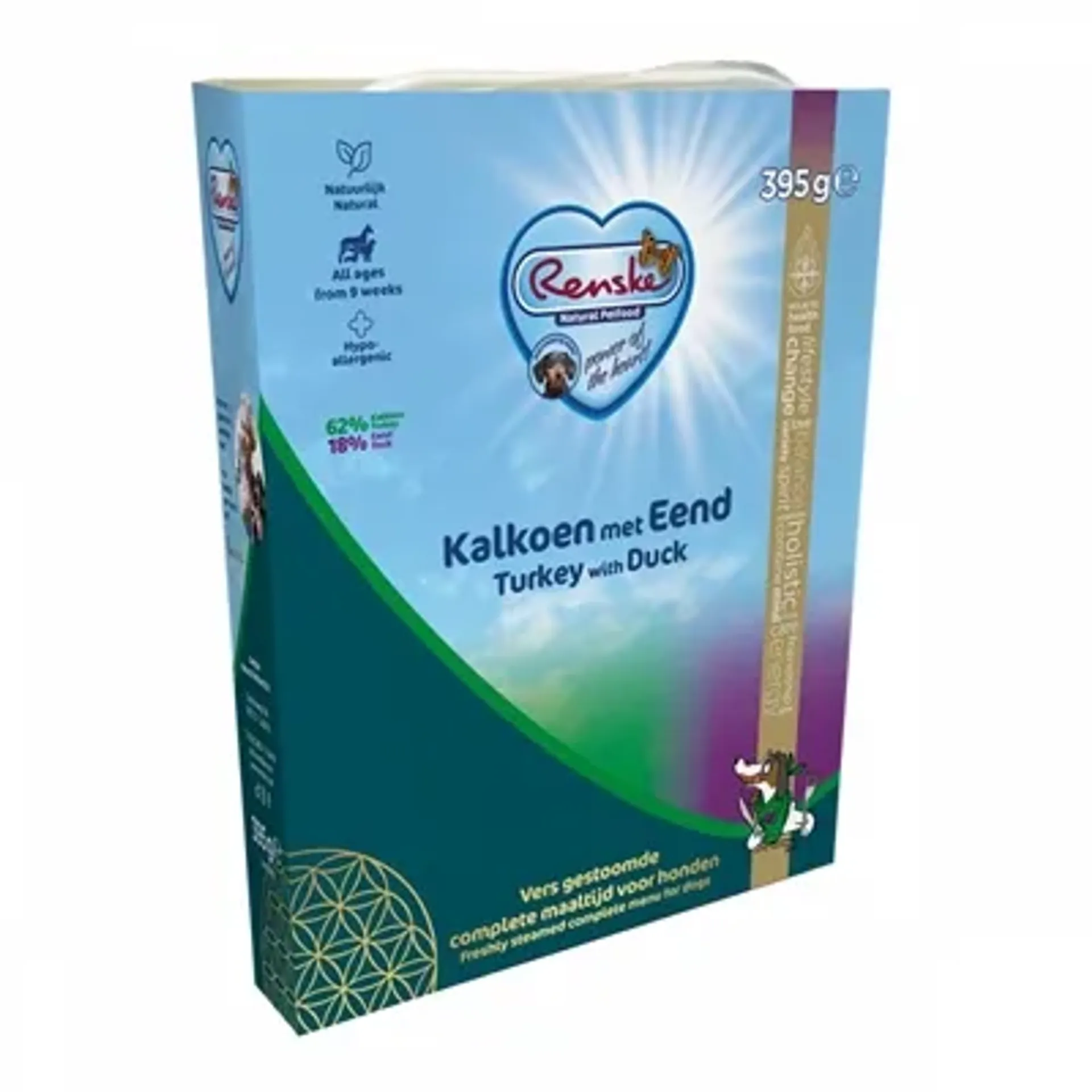 RENSKE VERS VLEES KALKOEN/EEND 10X395 GR
