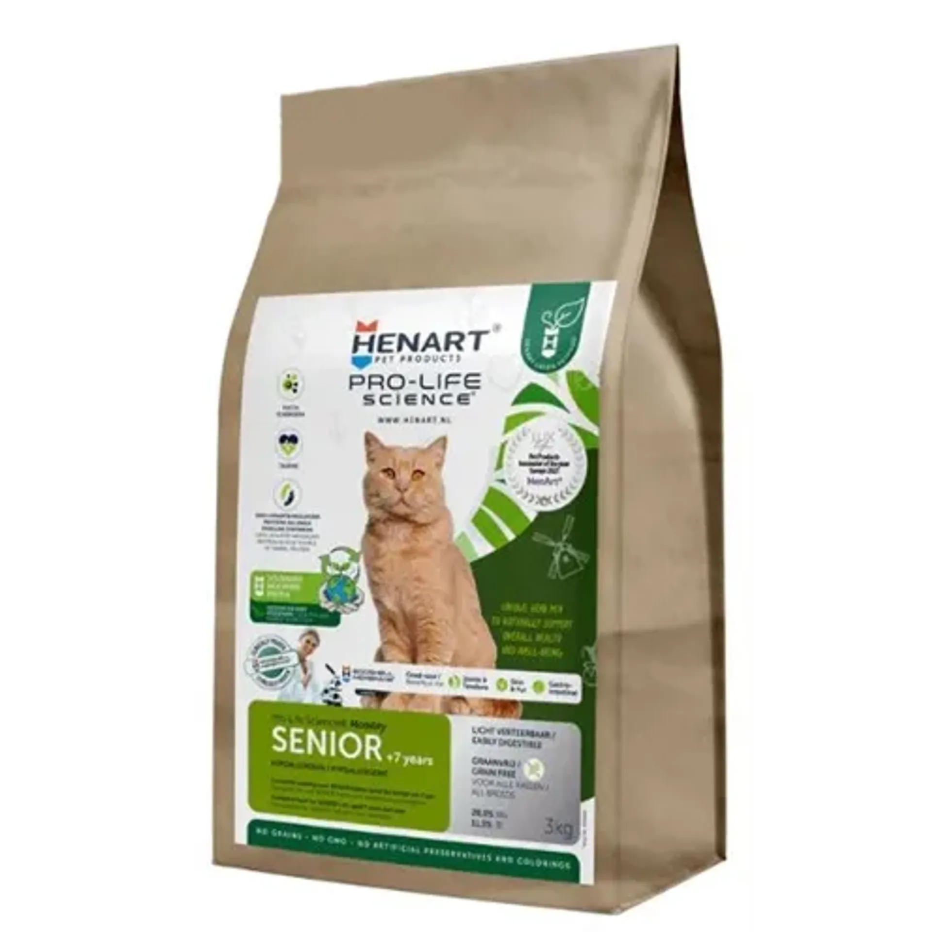 HENART INSECT CAT SENIOR WITH HEM EGGSHELL MEMBRANE 3 KG