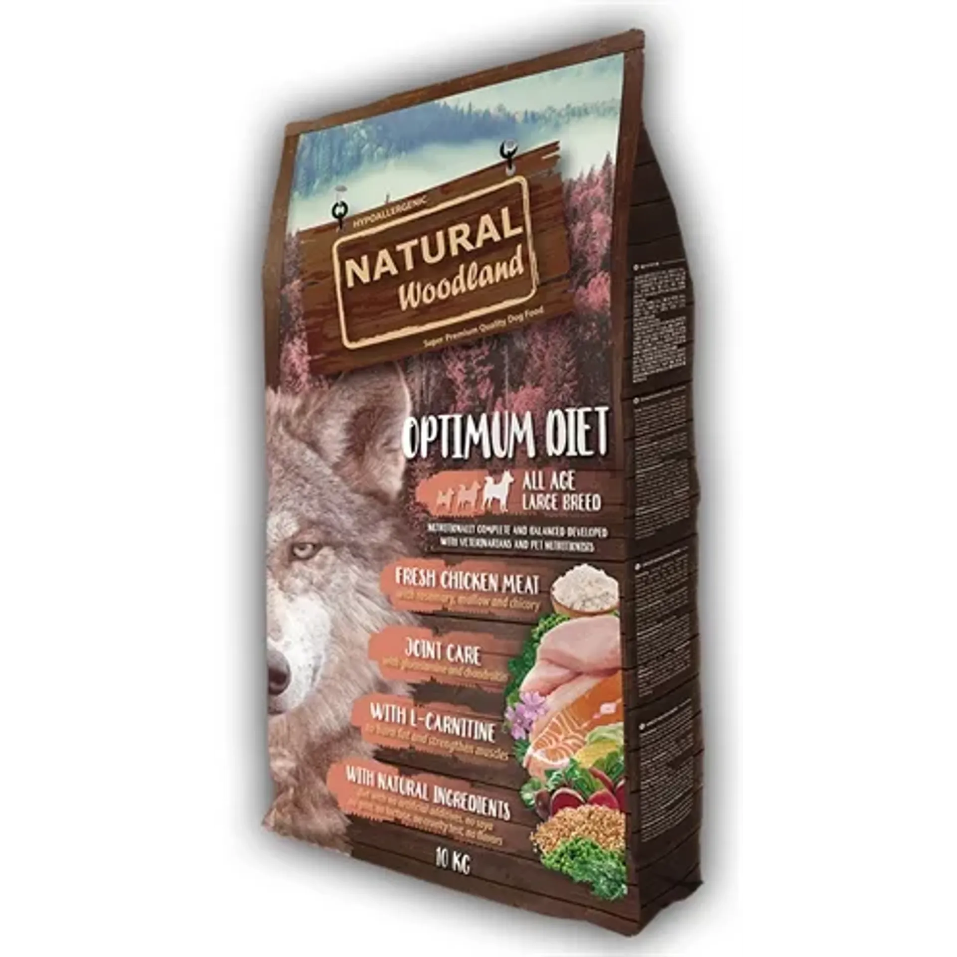 NATURAL WOODLAND OPTIMUM LARGE BREED DIET 10 KG