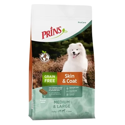 PRINS PROCARE GRAANVRIJ SKIN & COAT 12 KG PRINS PROCARE GRAANVRIJ SKIN & COAT 12 KG