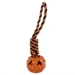 FOFOS HALLOWEEN WERPFLOSTOUW MET POMPOEN TPR 31X9,5X9,5 CM FOFOS HALLOWEEN WERPFLOSTOUW MET POMPOEN TPR 31X9,5X9,5 CM