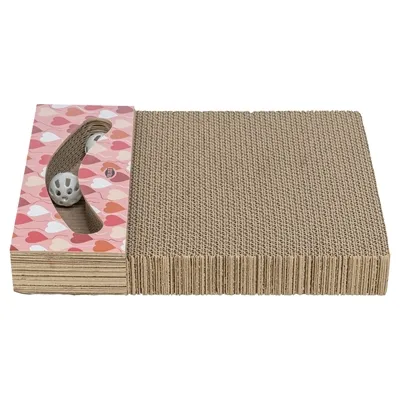 TRIXIE KRABPLANK HARTJES MET BALLEN RECHTHOEKIG KARTON ZALM 38X30X5 CM TRIXIE KRABPLANK HARTJES MET BALLEN RECHTHOEKIG KARTON ZALM 38X30X5 CM