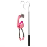 TRIXIE KATTENHENGEL TELESCOPISCH GROTE KATTEN MET FLAMINGO ROZE 106 CM TRIXIE KATTENHENGEL TELESCOPISCH GROTE KATTEN MET FLAMINGO ROZE 106 CM