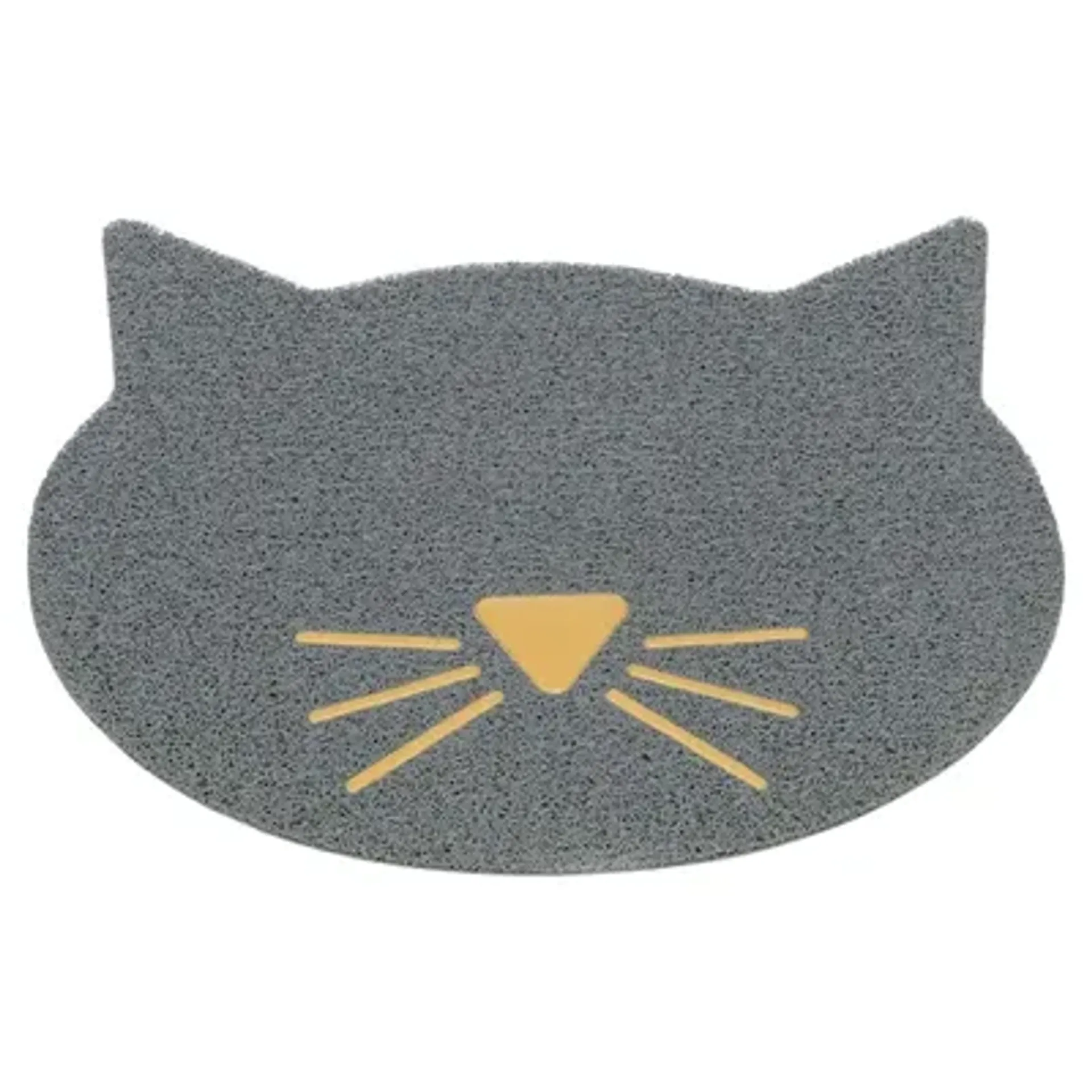 TRIXIE KATTENBAKMAT KATTENKOP PVC LICHTGRIJS 60X50 CM