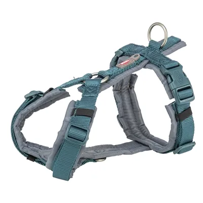 TRIXIE HONDENTUIG PREMIUM TREKKING PETROL BLAUW/ GRAFIET GRIJS 44-53X2 CM TRIXIE HONDENTUIG PREMIUM TREKKING PETROL BLAUW/ GRAFIET GRIJS 44-53X2 CM