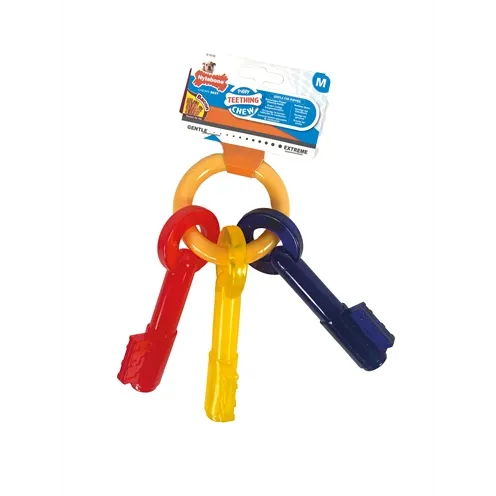 NYLABONE PUPPY CHEW BIJTSLEUTELS BACONSMAAK TOT 16 KG NYLABONE PUPPY CHEW BIJTSLEUTELS BACONSMAAK TOT 16 KG