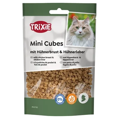 TRIXIE MINI CUBES MET KIPPENBORST EN KIPPENLEVER 50 GR TRIXIE MINI CUBES MET KIPPENBORST EN KIPPENLEVER 50 GR
