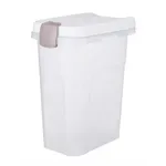 TRIXIE VOERTON LUCHTDICHT AFSLUITBAAR KUNSTSTOF TRANSPARANT WIT / WIT 15 LTR 22X34X41,5 CM TRIXIE VOERTON LUCHTDICHT AFSLUITBAAR KUNSTSTOF TRANSPARANT WIT / WIT 15 LTR 22X34X41,5 CM
