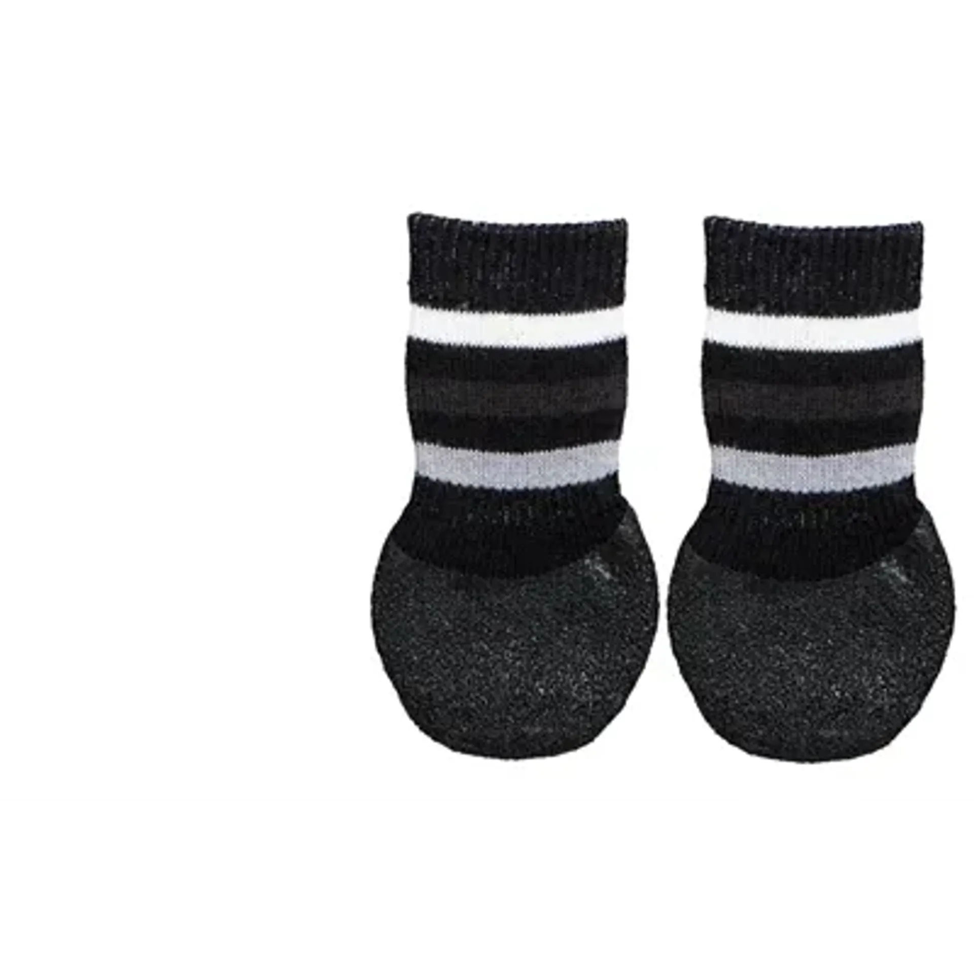 TRIXIE HONDENSOKKEN ANTI-SLIP MET RUBBERLAAG RONDOM ZWART M-L 2 ST