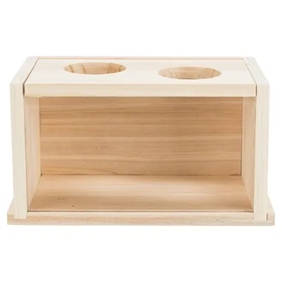 TRIXIE ZANDBAD HAMSTER / GERBIL ONBEHANDELD HOUT 28X15X15 CM TRIXIE ZANDBAD HAMSTER / GERBIL ONBEHANDELD HOUT 28X15X15 CM