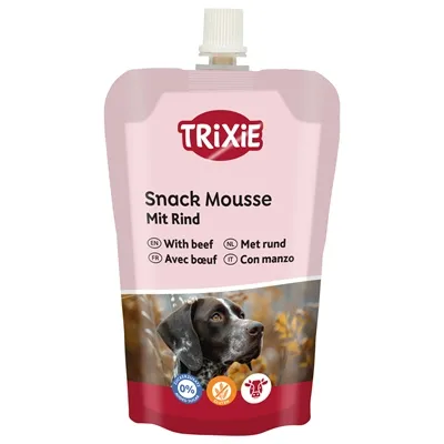 TRIXIE SNACK MOUSSE MET RUND 200 GR TRIXIE SNACK MOUSSE MET RUND 200 GR