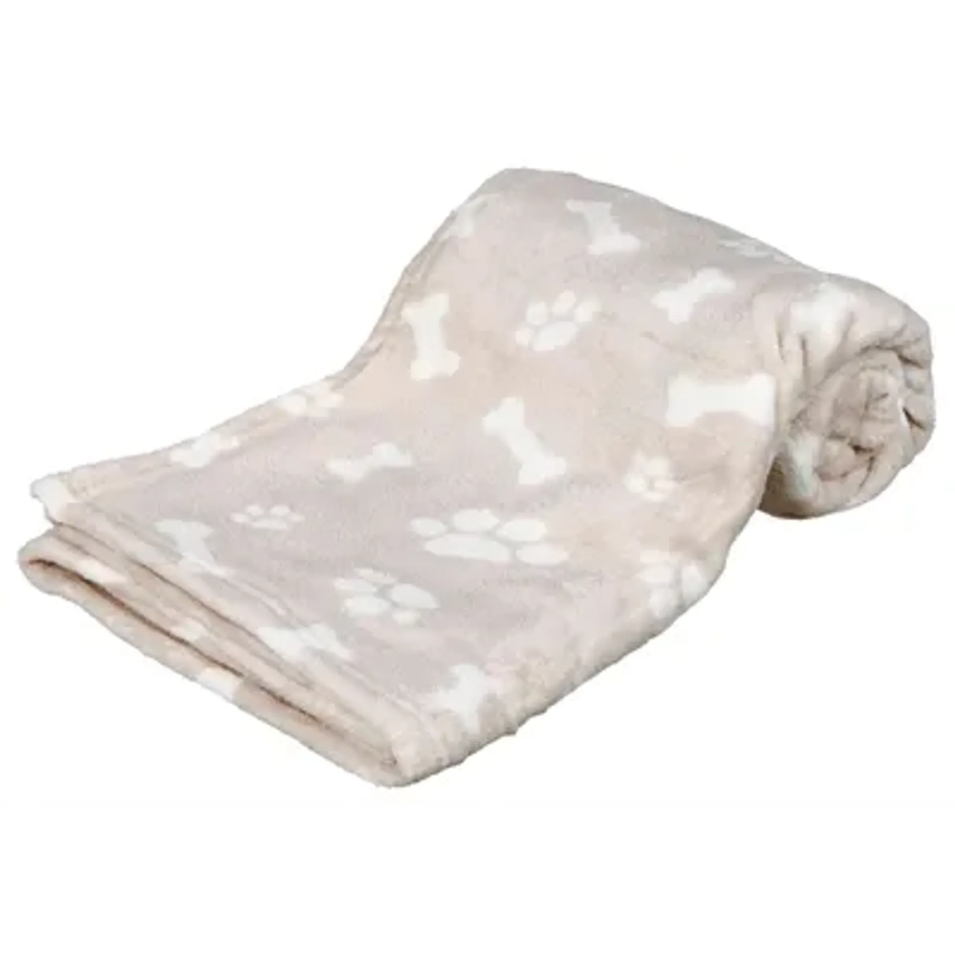 TRIXIE HONDENDEKEN KENNY FLEECE BOT / POOTJES BEIGE 75X50 CM