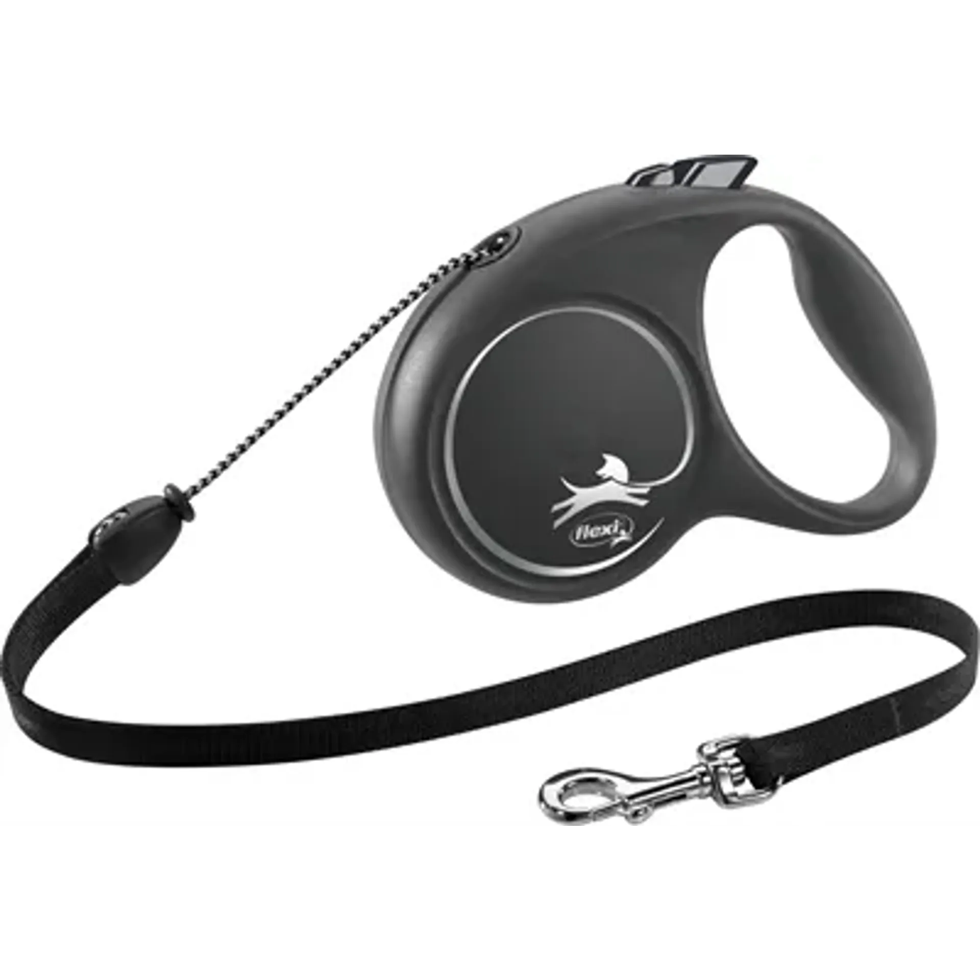FLEXI ROLLIJN BLACK DESIGN CORD ZWART M 5 MTR TOT 20 KG