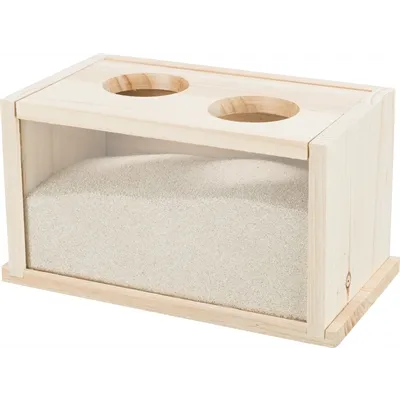 TRIXIE ZANDBAD VOOR MUIZEN / HAMSTERS HOUT 20X12X12 CM TRIXIE ZANDBAD VOOR MUIZEN / HAMSTERS HOUT 20X12X12 CM
