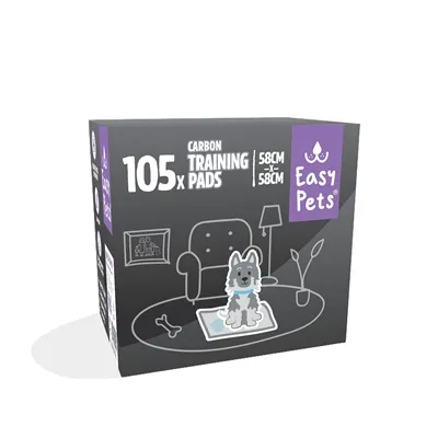 EASYPETS PUPPY CARBON TRAINING PADS 58X58 CM 105 ST EASYPETS PUPPY CARBON TRAINING PADS 58X58 CM 105 ST