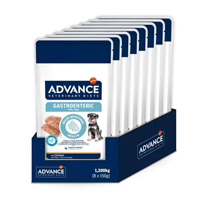 ADVANCE VETERINARY DIET DOG GASTROENTERIC SPIJSVERTERING 8X150 GR ADVANCE VETERINARY DIET DOG GASTROENTERIC SPIJSVERTERING 8X150 GR