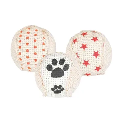 TRIXIE RATEL BALLEN JUTE 5X5X5 CM 3 ST TRIXIE RATEL BALLEN JUTE 5X5X5 CM 3 ST