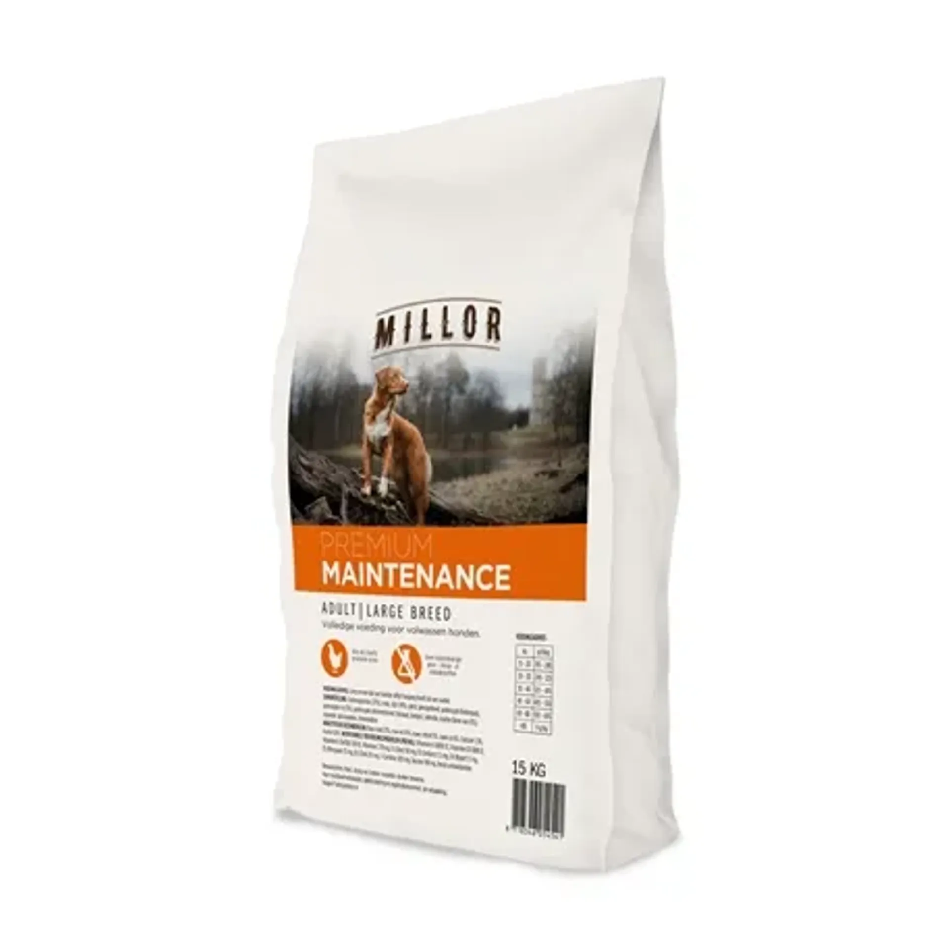 MILLOR EXTRUDED ADULT MAINTENANCE LARGE BREED 15 KG