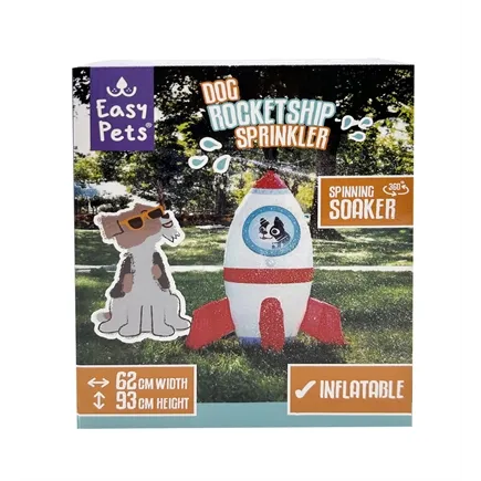 EASYPETS SUMMER ROCKETSHIP SPRINKLER 60X55X93 CM EASYPETS SUMMER ROCKETSHIP SPRINKLER 60X55X93 CM