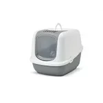 SAVIC KATTENBAK NESTOR JUMBO KOUDGRIJS / WIT 66,5X48,5X46,5 CM SAVIC KATTENBAK NESTOR JUMBO KOUDGRIJS / WIT 66,5X48,5X46,5 CM